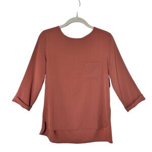 Atmosphere Women's 3/4 Sleeve Pullover Tunic Top in Rose - Size 4
